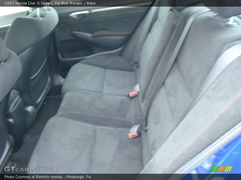 Fiji Blue Metallic / Black 2007 Honda Civic Si Sedan