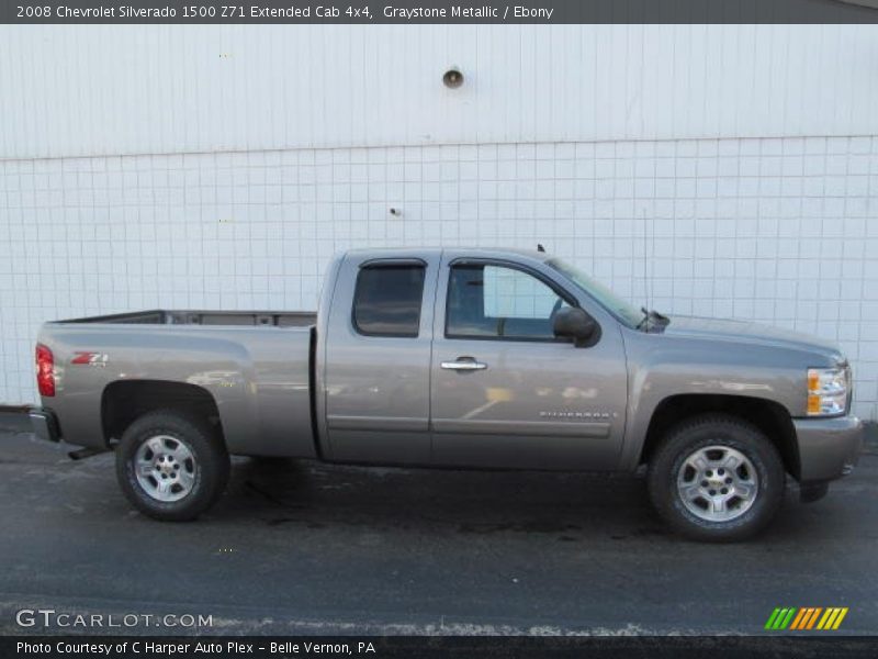 Graystone Metallic / Ebony 2008 Chevrolet Silverado 1500 Z71 Extended Cab 4x4