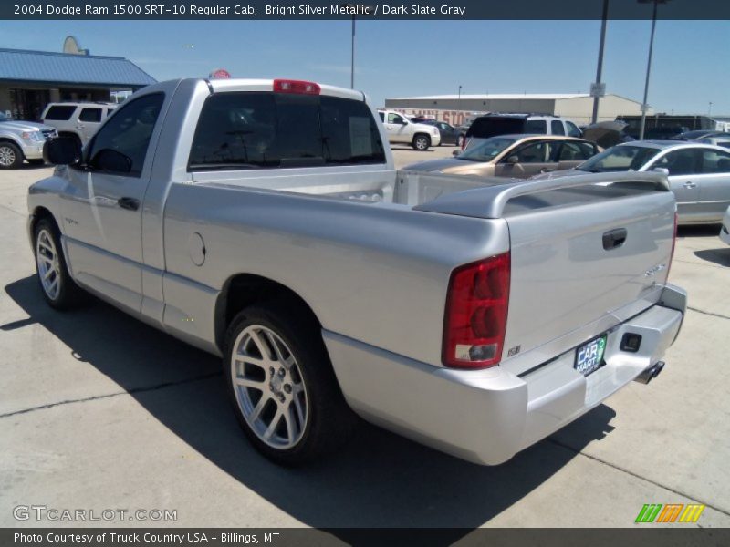 Bright Silver Metallic / Dark Slate Gray 2004 Dodge Ram 1500 SRT-10 Regular Cab