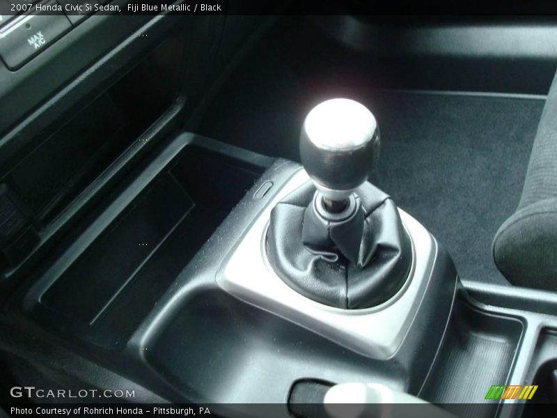 Fiji Blue Metallic / Black 2007 Honda Civic Si Sedan