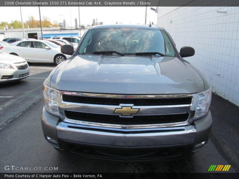 Graystone Metallic / Ebony 2008 Chevrolet Silverado 1500 Z71 Extended Cab 4x4