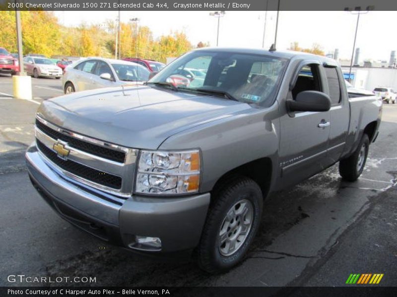 Graystone Metallic / Ebony 2008 Chevrolet Silverado 1500 Z71 Extended Cab 4x4