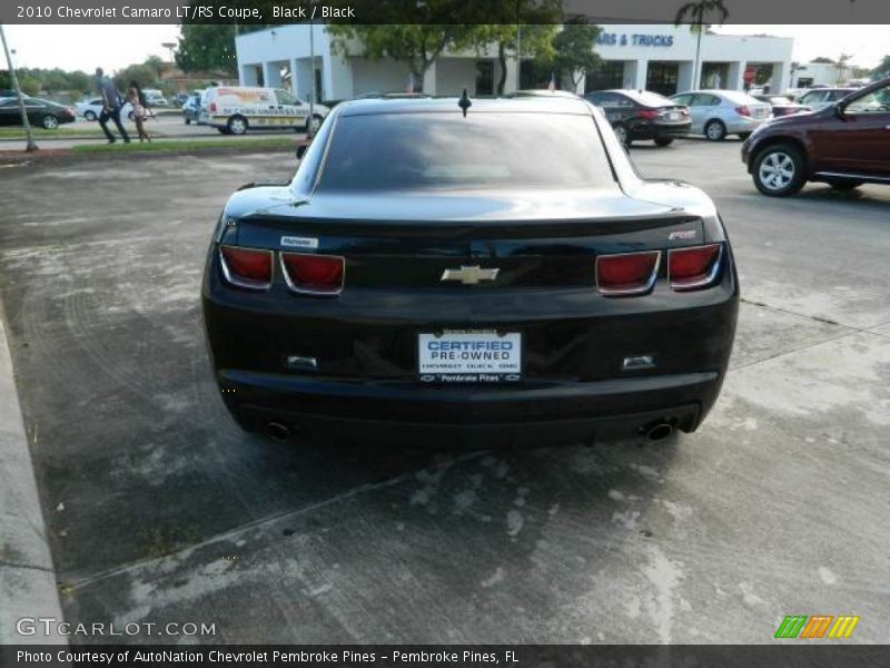 Black / Black 2010 Chevrolet Camaro LT/RS Coupe