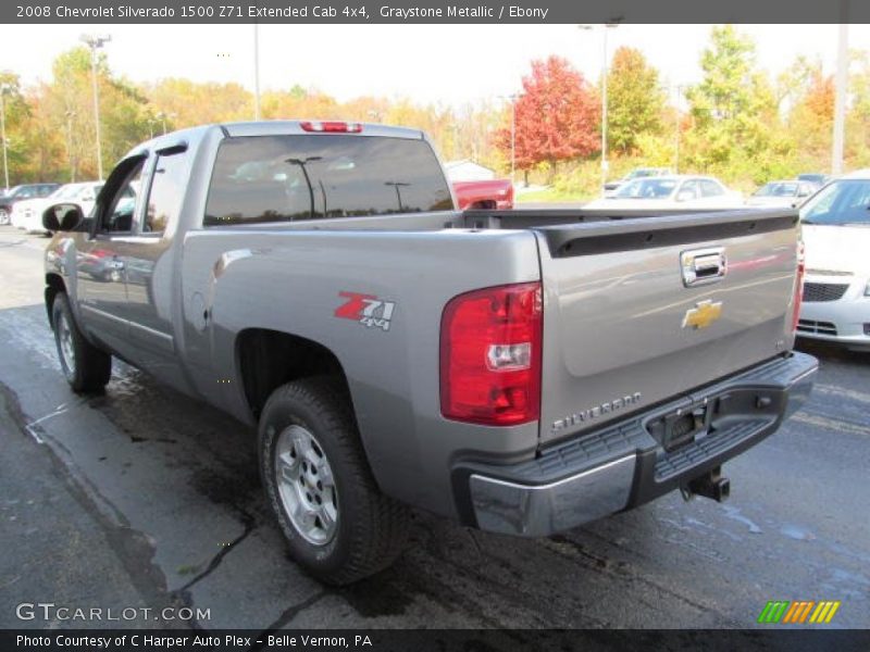 Graystone Metallic / Ebony 2008 Chevrolet Silverado 1500 Z71 Extended Cab 4x4