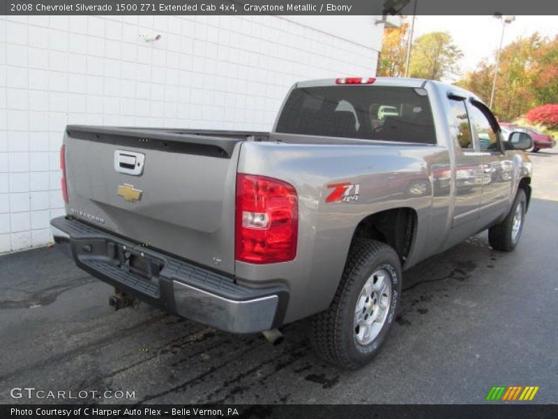 Graystone Metallic / Ebony 2008 Chevrolet Silverado 1500 Z71 Extended Cab 4x4