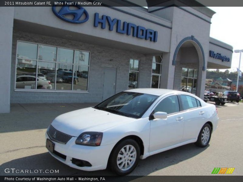 White Pearl / Medium Gray 2011 Mitsubishi Galant FE