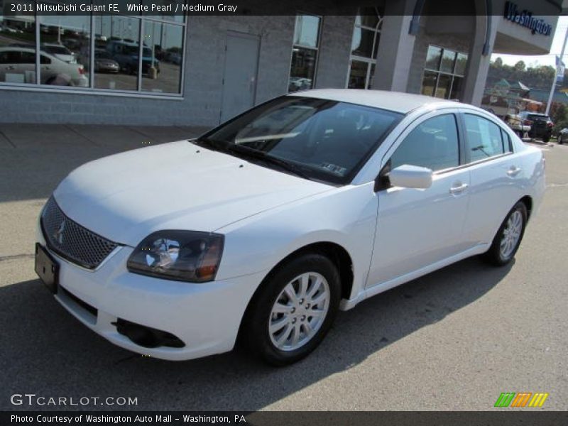 White Pearl / Medium Gray 2011 Mitsubishi Galant FE