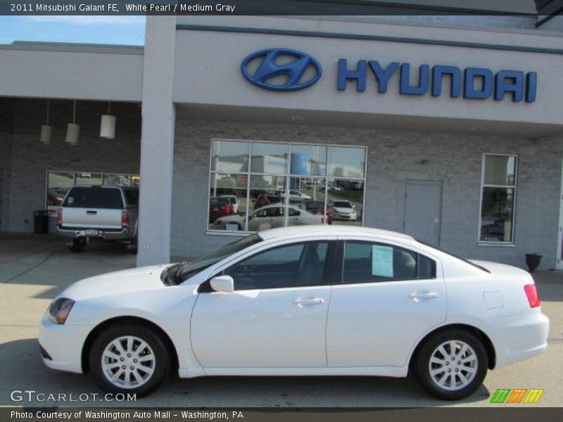 White Pearl / Medium Gray 2011 Mitsubishi Galant FE