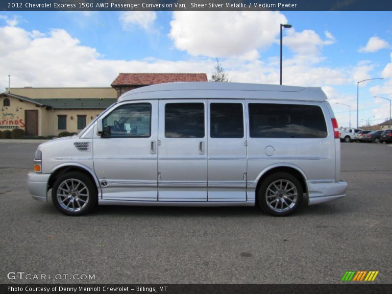  2012 Express 1500 AWD Passenger Conversion Van Sheer Silver Metallic