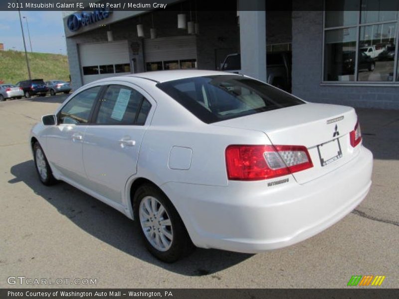 White Pearl / Medium Gray 2011 Mitsubishi Galant FE