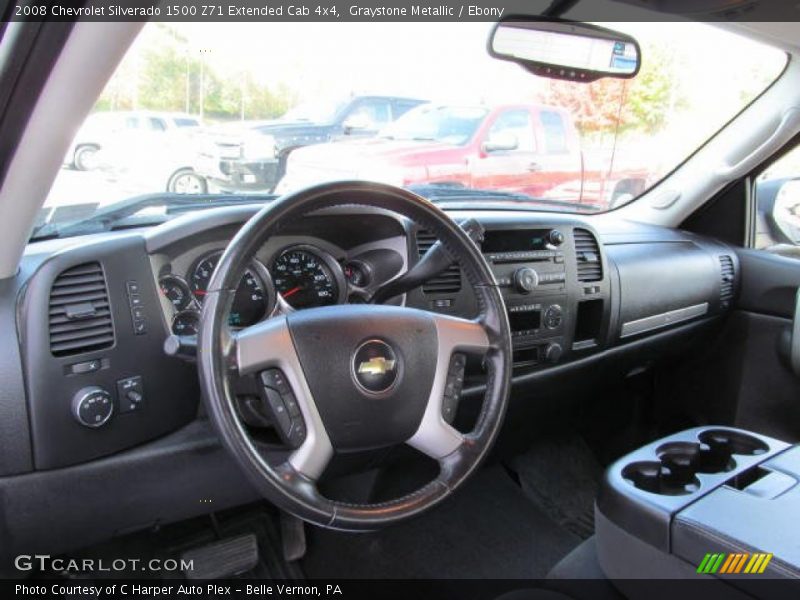 Graystone Metallic / Ebony 2008 Chevrolet Silverado 1500 Z71 Extended Cab 4x4