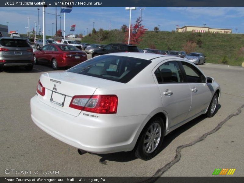 White Pearl / Medium Gray 2011 Mitsubishi Galant FE