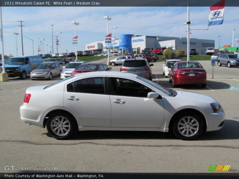 White Pearl / Medium Gray 2011 Mitsubishi Galant FE