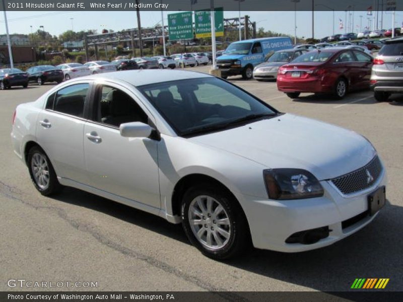 White Pearl / Medium Gray 2011 Mitsubishi Galant FE