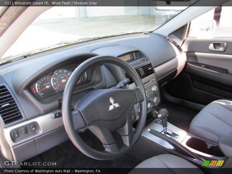 White Pearl / Medium Gray 2011 Mitsubishi Galant FE