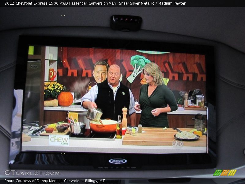 Sheer Silver Metallic / Medium Pewter 2012 Chevrolet Express 1500 AWD Passenger Conversion Van