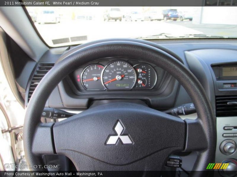 White Pearl / Medium Gray 2011 Mitsubishi Galant FE