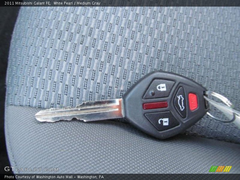 White Pearl / Medium Gray 2011 Mitsubishi Galant FE