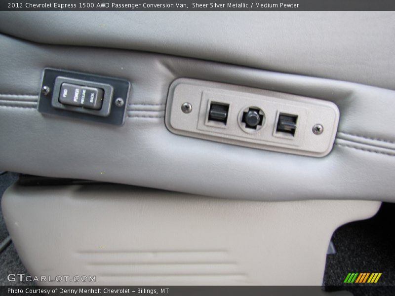 Sheer Silver Metallic / Medium Pewter 2012 Chevrolet Express 1500 AWD Passenger Conversion Van