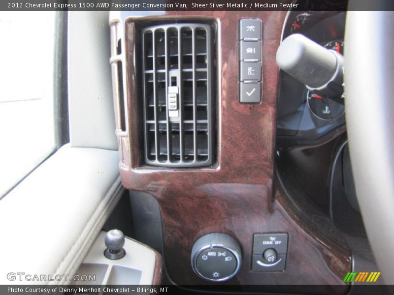Controls of 2012 Express 1500 AWD Passenger Conversion Van