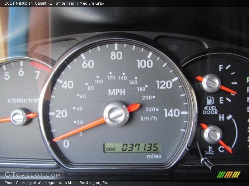 White Pearl / Medium Gray 2011 Mitsubishi Galant FE