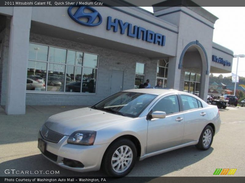 Quick Silver / Medium Gray 2011 Mitsubishi Galant FE