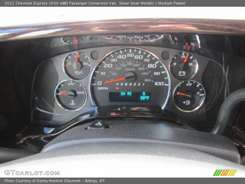  2012 Express 1500 AWD Passenger Conversion Van 1500 AWD Passenger Conversion Van Gauges
