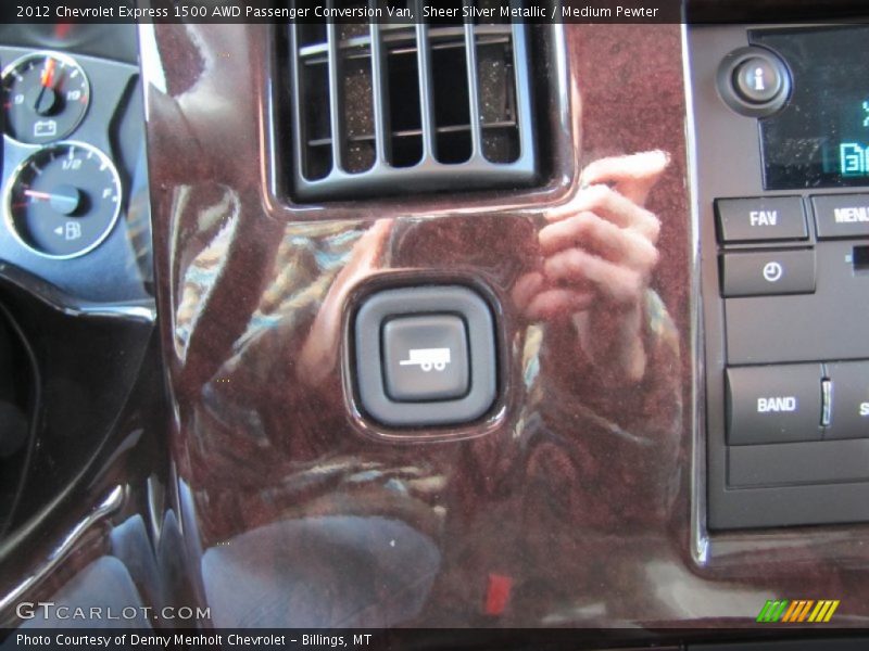 Controls of 2012 Express 1500 AWD Passenger Conversion Van