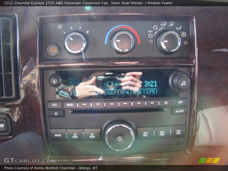 Controls of 2012 Express 1500 AWD Passenger Conversion Van