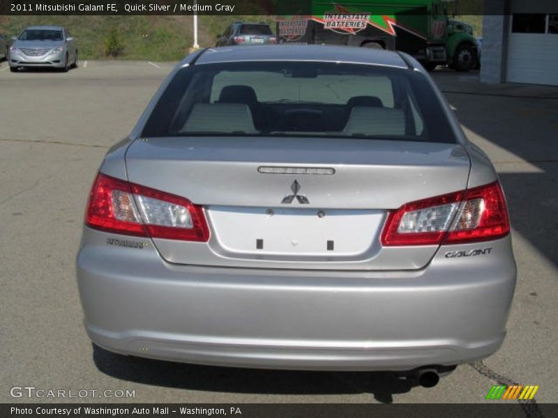 Quick Silver / Medium Gray 2011 Mitsubishi Galant FE