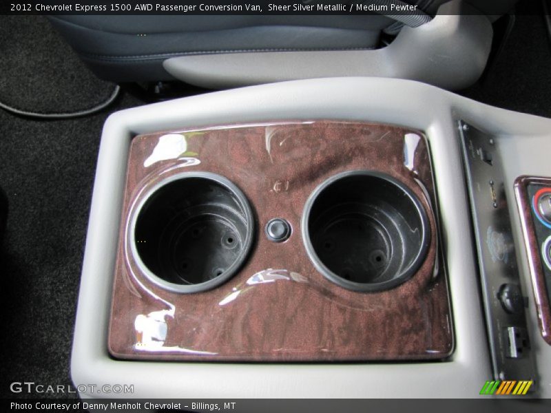 Sheer Silver Metallic / Medium Pewter 2012 Chevrolet Express 1500 AWD Passenger Conversion Van