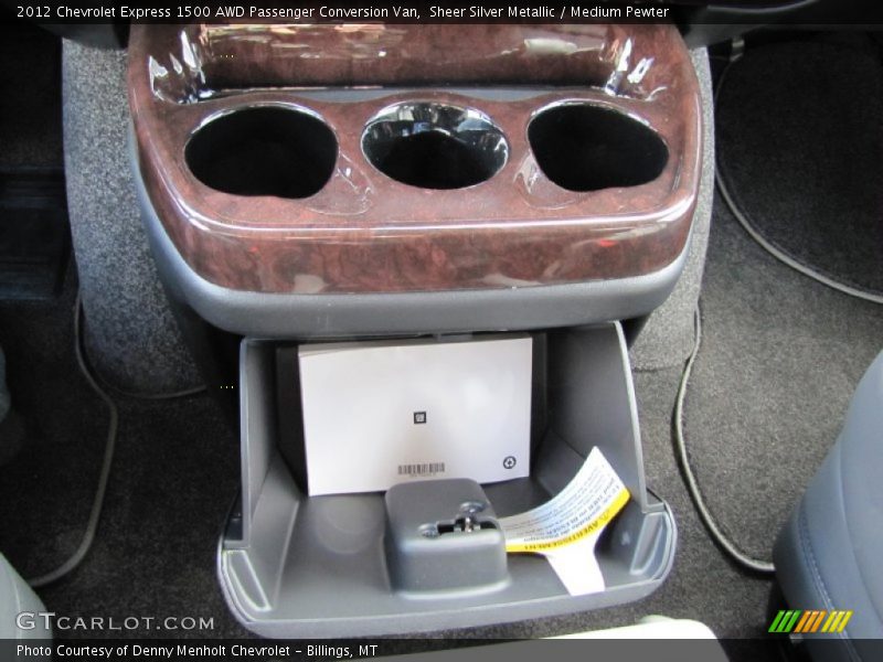 Sheer Silver Metallic / Medium Pewter 2012 Chevrolet Express 1500 AWD Passenger Conversion Van
