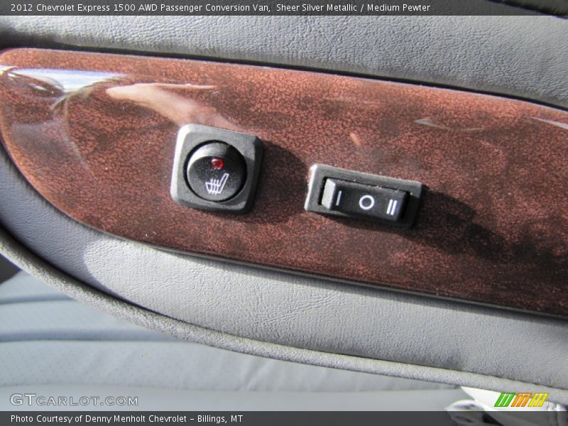 Sheer Silver Metallic / Medium Pewter 2012 Chevrolet Express 1500 AWD Passenger Conversion Van