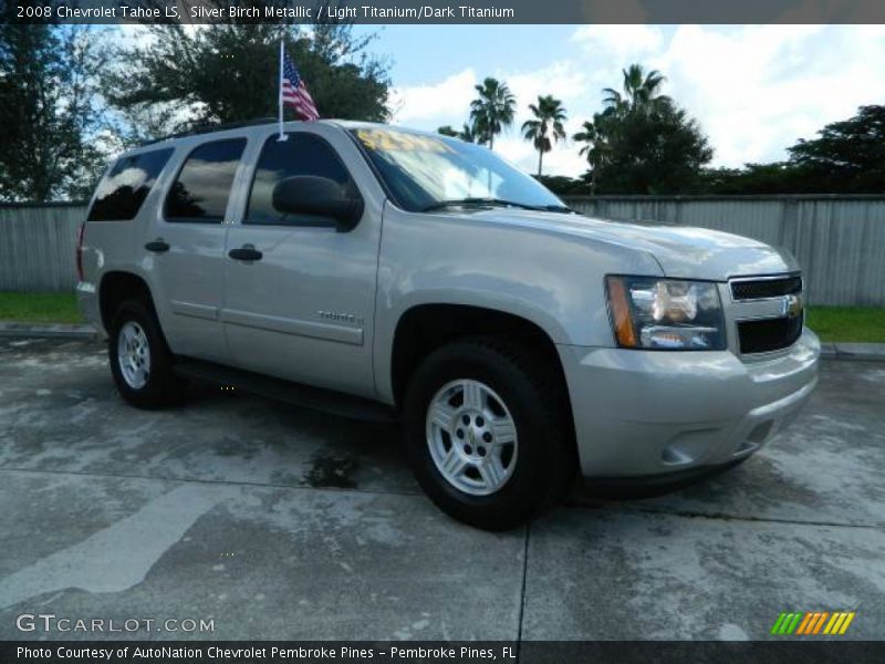 Silver Birch Metallic / Light Titanium/Dark Titanium 2008 Chevrolet Tahoe LS