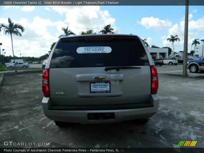 Silver Birch Metallic / Light Titanium/Dark Titanium 2008 Chevrolet Tahoe LS