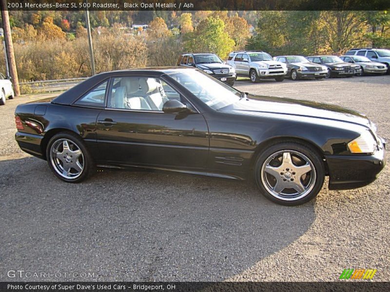 Black Opal Metallic / Ash 2001 Mercedes-Benz SL 500 Roadster