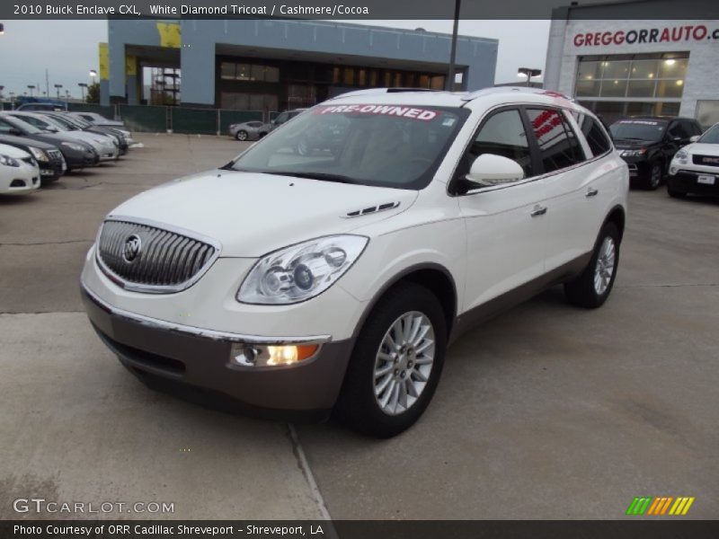 White Diamond Tricoat / Cashmere/Cocoa 2010 Buick Enclave CXL