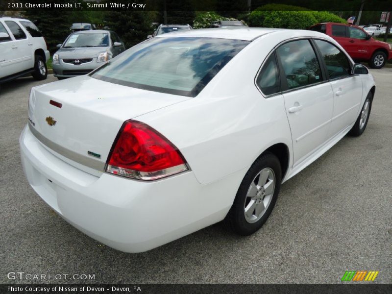 Summit White / Gray 2011 Chevrolet Impala LT