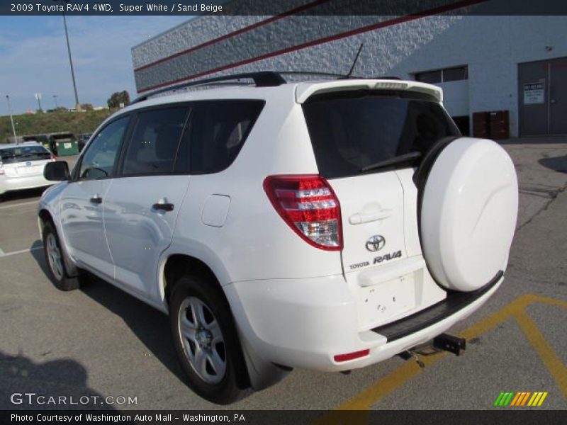 Super White / Sand Beige 2009 Toyota RAV4 4WD