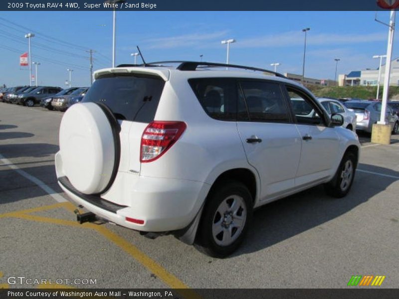 Super White / Sand Beige 2009 Toyota RAV4 4WD