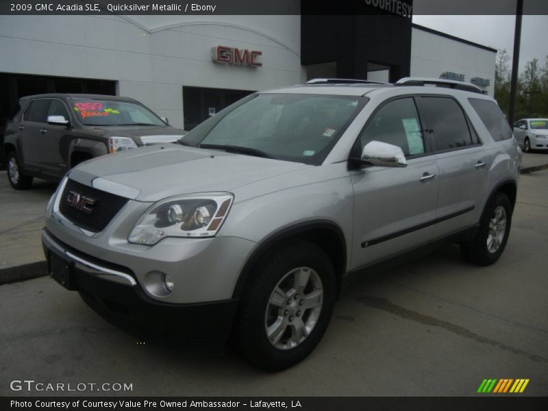 Quicksilver Metallic / Ebony 2009 GMC Acadia SLE