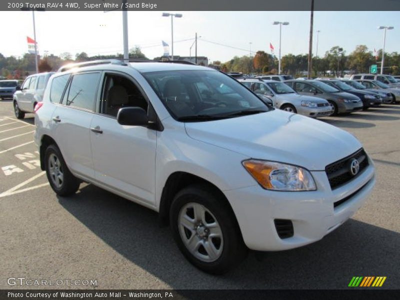 Super White / Sand Beige 2009 Toyota RAV4 4WD