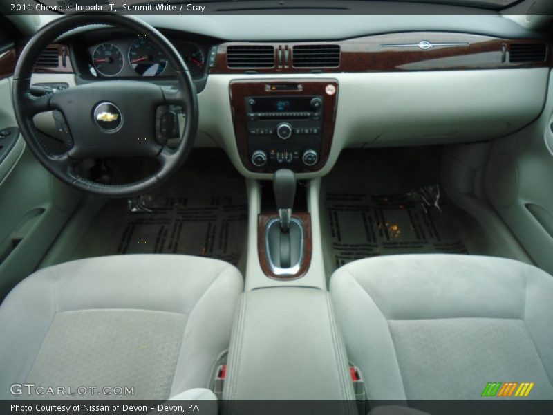 Summit White / Gray 2011 Chevrolet Impala LT