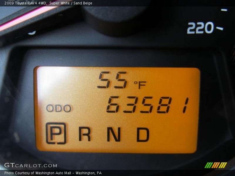 Super White / Sand Beige 2009 Toyota RAV4 4WD