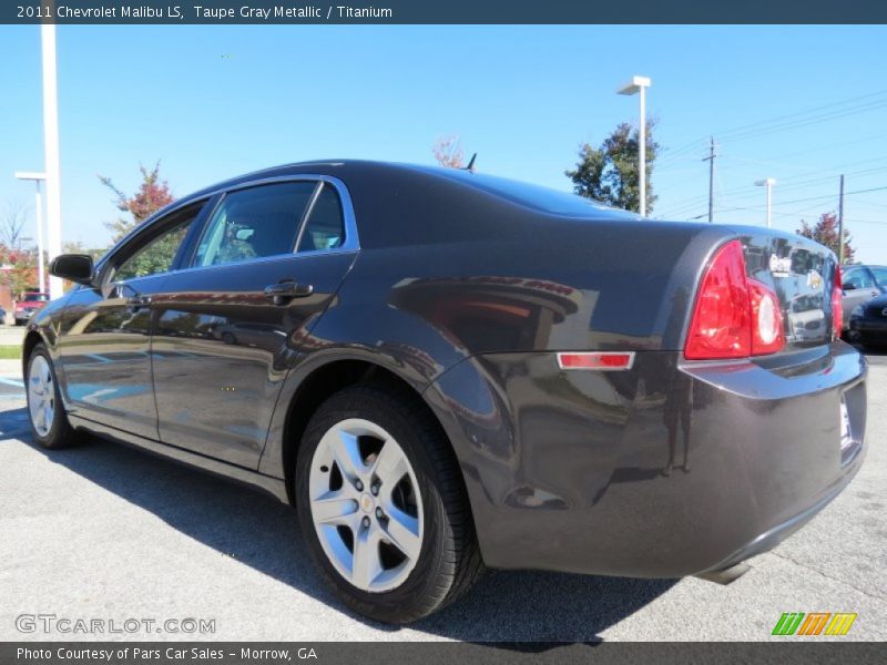 Taupe Gray Metallic / Titanium 2011 Chevrolet Malibu LS