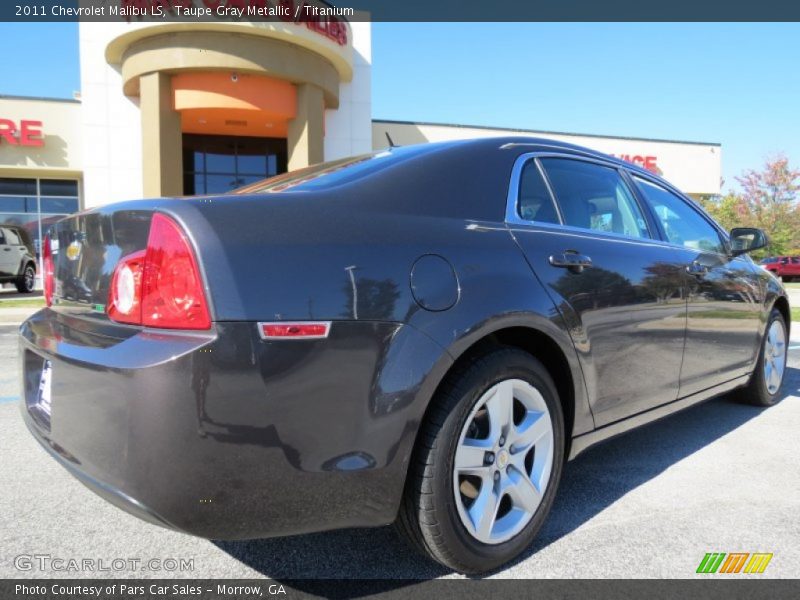 Taupe Gray Metallic / Titanium 2011 Chevrolet Malibu LS