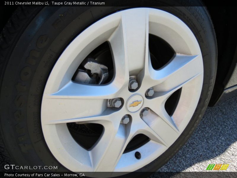 Taupe Gray Metallic / Titanium 2011 Chevrolet Malibu LS