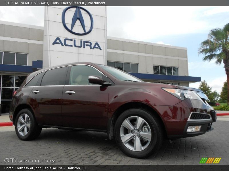 Dark Cherry Pearl II / Parchment 2012 Acura MDX SH-AWD