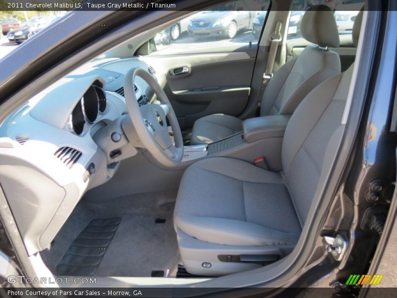 Taupe Gray Metallic / Titanium 2011 Chevrolet Malibu LS