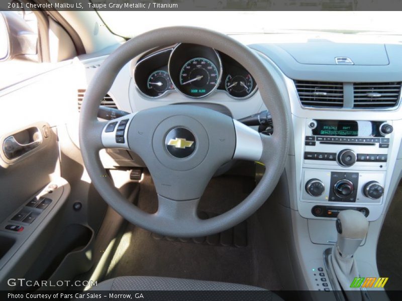 Taupe Gray Metallic / Titanium 2011 Chevrolet Malibu LS